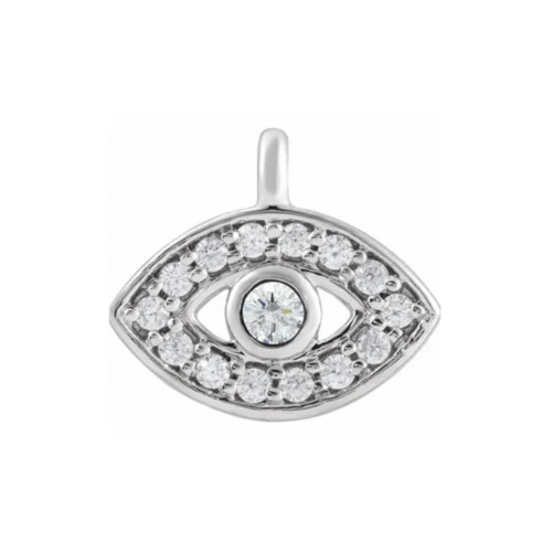 Diamond Evil Eye Charm