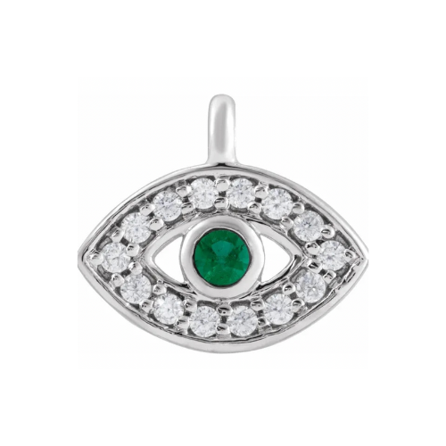 Diamond Evil Eye Charm