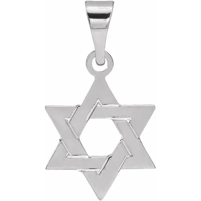Classic Silver Magen David Pendant