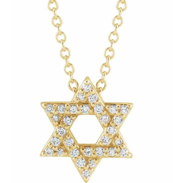 Diamond Magen David Necklace
