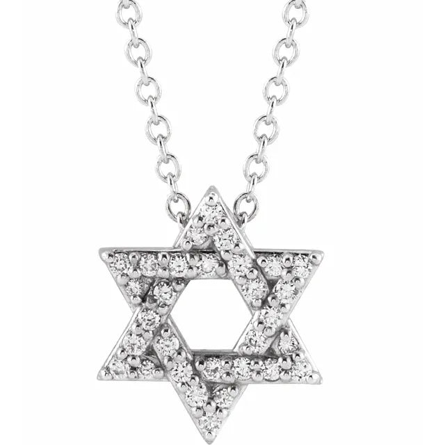 Diamond Magen David Necklace