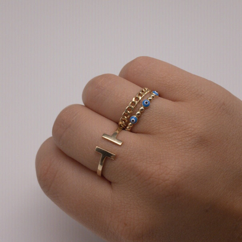 gold evil eye rig