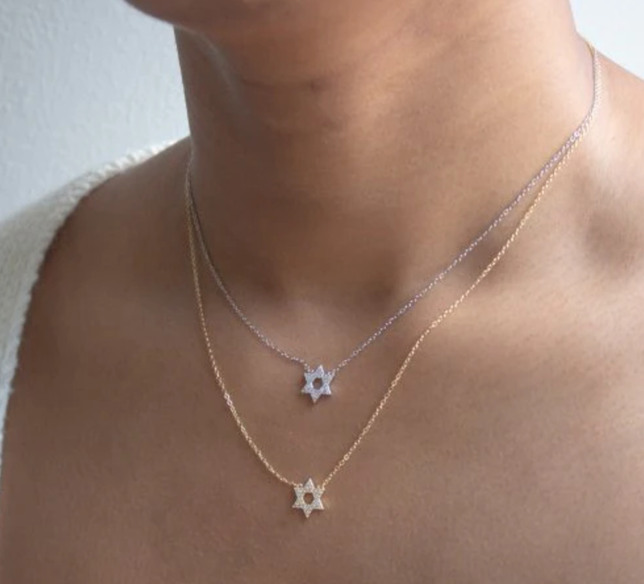 CZ Magen David Necklace