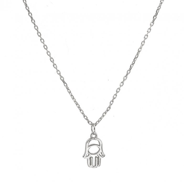 Small Cutout Hamsa Necklace