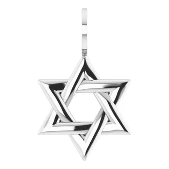 Silver Magen David Necklace