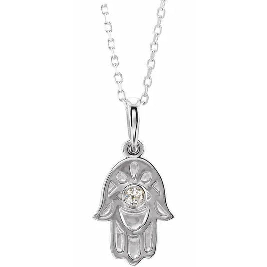 Diamond Hamsa Necklace