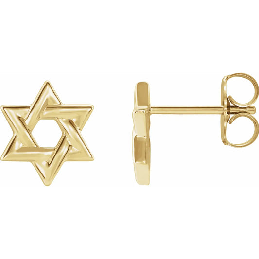 Magen David Stud Earrings