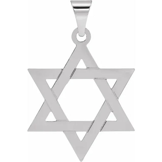 Classic Silver Magen David Pendant