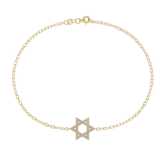 Pave Magen David Bracelet