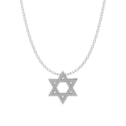 Pave Magen David Necklace