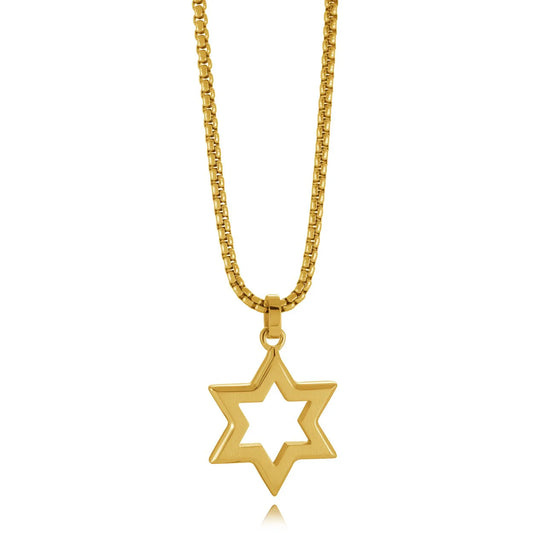 Cut-Out Magen David Pendant Necklace