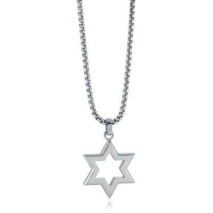 Cut-Out Magen David Pendant Necklace