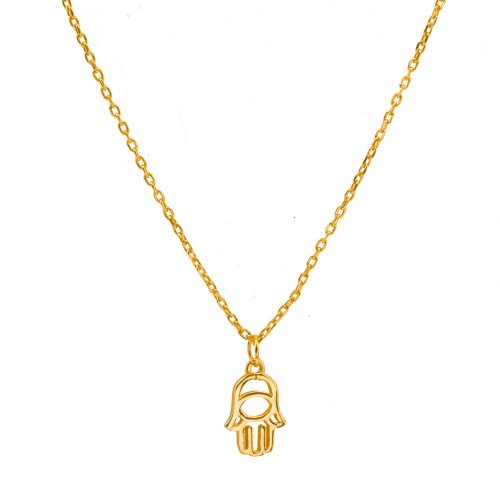 Small Cutout Hamsa Necklace